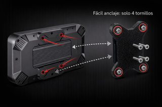 Soporte Navifly Moto Antirobo Negro