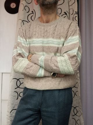 Maglione Peter Elliot Vintage Beige Multicolor