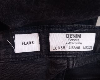 Vaqueros Flare Mujer Bershka Talla M