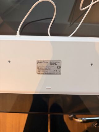 Teclado blanco ordenador