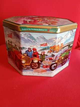 Scatola Latta Vintage Classic Cars Jacobsen's