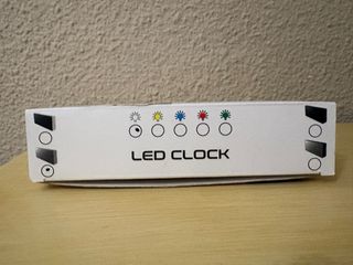Reloj Digital LED Espejo Plata