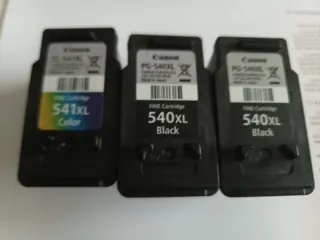 Pack 3 Cartuchos Tinta Canon 540XL 541XL Vacíos