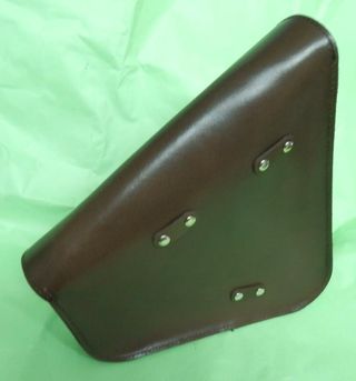 Alforja Harley y Custom de Cuero Marrón