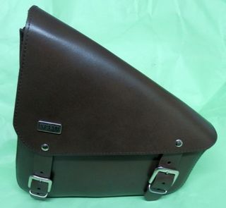 Alforja Harley y Custom de Cuero Marrón