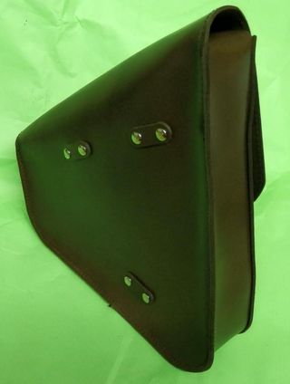 Alforja Harley y Custom de Cuero Marrón