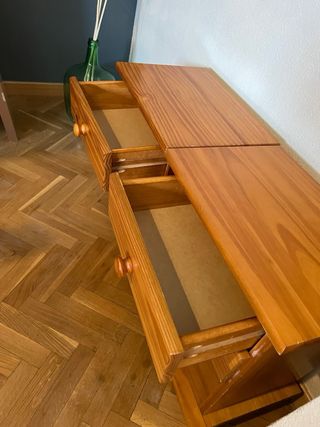 2 Mesitas de noche mesillas madera