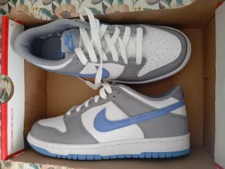 Scarpe Nike Dunk Low Grigio Bianco Blu