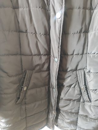 Chaquetón largo marrón