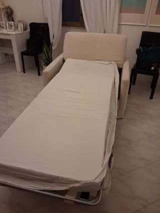 Poltrona letto Confalone bianca