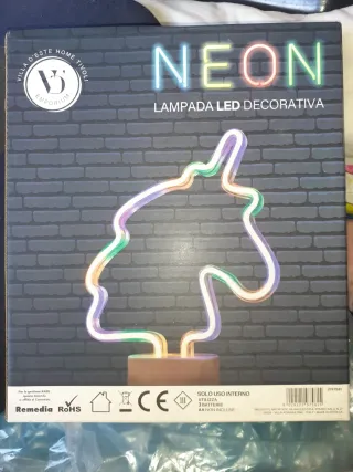 Lampada LED Decorativa Unicorno Neon