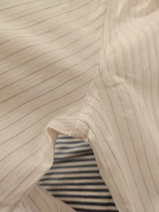 Camisa Burberry Rayas Rosas Algodón Clásica