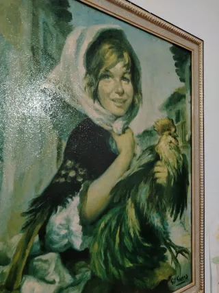 Cuadro grande campesina.