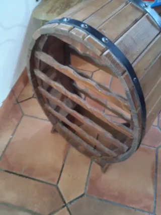 Botellero madera barril