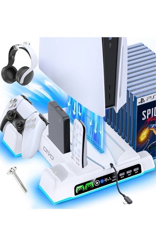 Soporte PS5 GIVO con ventilador y carga