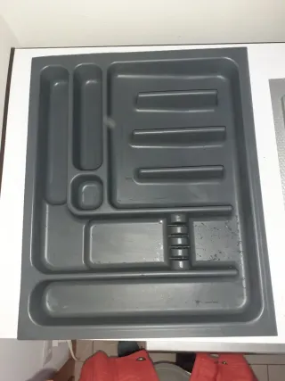 Portaposate in metallo grigio