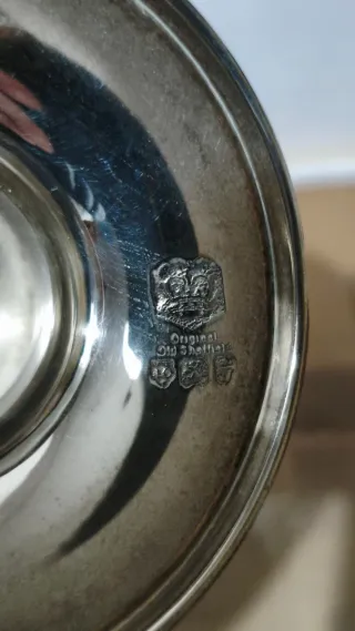 Centrotavola Metallo Argentato Decorato