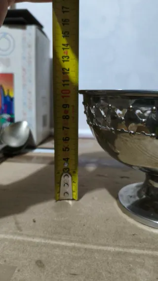 Centrotavola Metallo Argentato Decorato