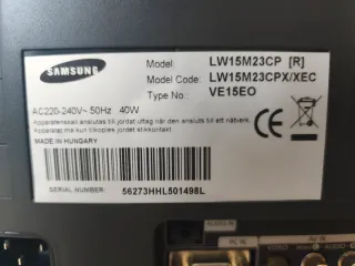 Samsung LCD 15' Monitor para Retrogaming