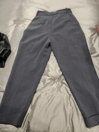 Pantalón de vestir gris mujer