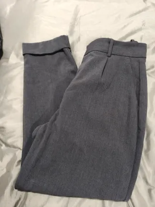 Pantalón de vestir gris mujer