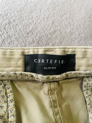 Pantalón chino verde hombre