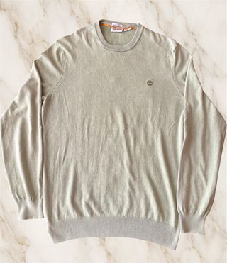 Jersey Timberland Algodón Verde Salvia