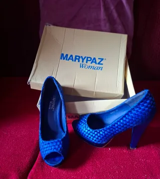 Zapatos de tacón Marypaz azul talla 35