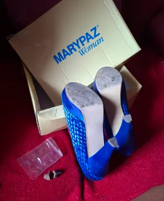Zapatos de tacón Marypaz azul talla 35
