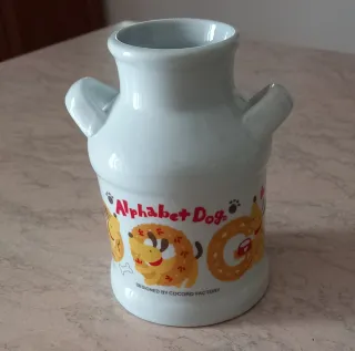 Brocca in ceramica Alphabet Dog