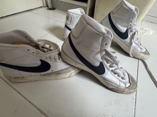 Zapatillas Nike High Top Blancas y azul