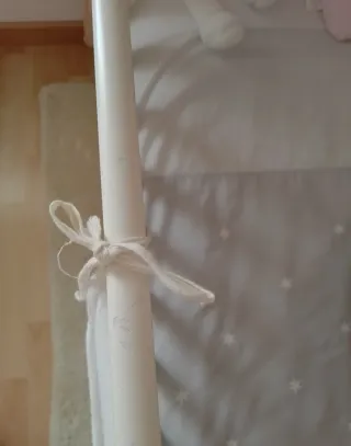 Cuna bebé blanca con ositos