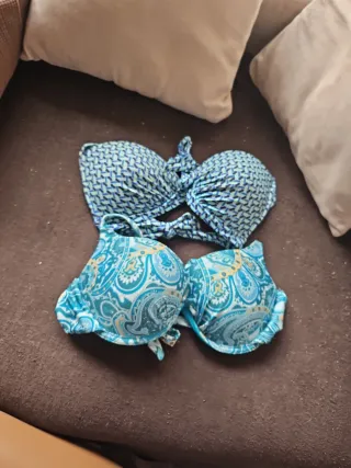 Bikini tonos azules/ verde azulado
