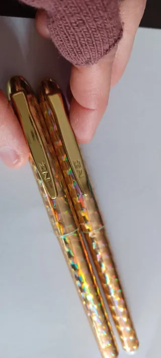 Scatola auguri vintage con 2 penne