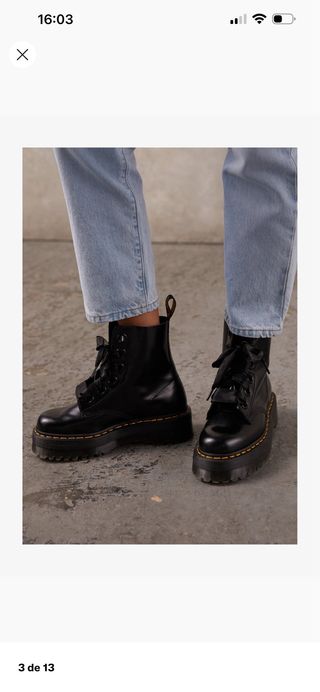 Botas Dr. Martens con plataforma negras