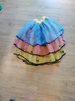 Disfraz Falda Tutú Multicolor Niña