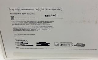 Cajas vacías Macbook Pro 14 pulgadas