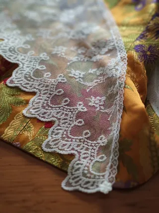 Manteletas Fallera Blancas ,adulta