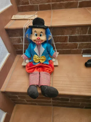 Juego de marionetas antiguas