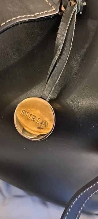 Borsa Furla vera pelle nera