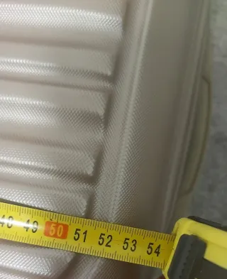 Maleta de cabina beige/dorada