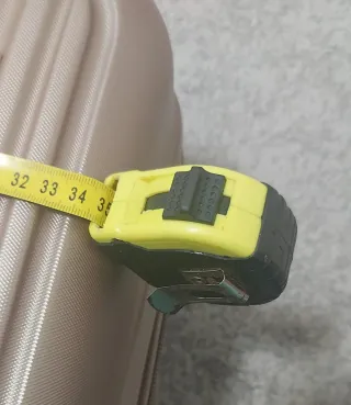 Maleta de cabina beige/dorada