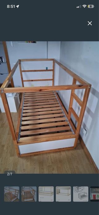 Litera infantil con carpa