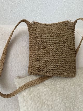 Bolso de mano tejido mujer