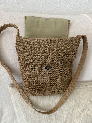 Bolso de mano tejido mujer