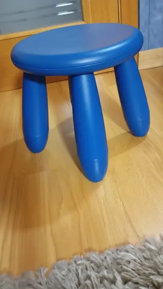 2 Sgabelli per Bambini Ikea Blu