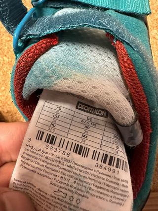 Pies de gato Simond Vibram azul turquesa talla 38