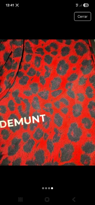 Bolsa de playa Lola Casademunt Roja y Negra