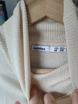 Jersey cuello alto Lefties beige Talla M
