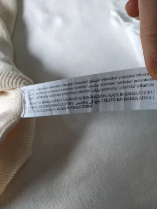 Jersey cuello alto Lefties beige Talla M